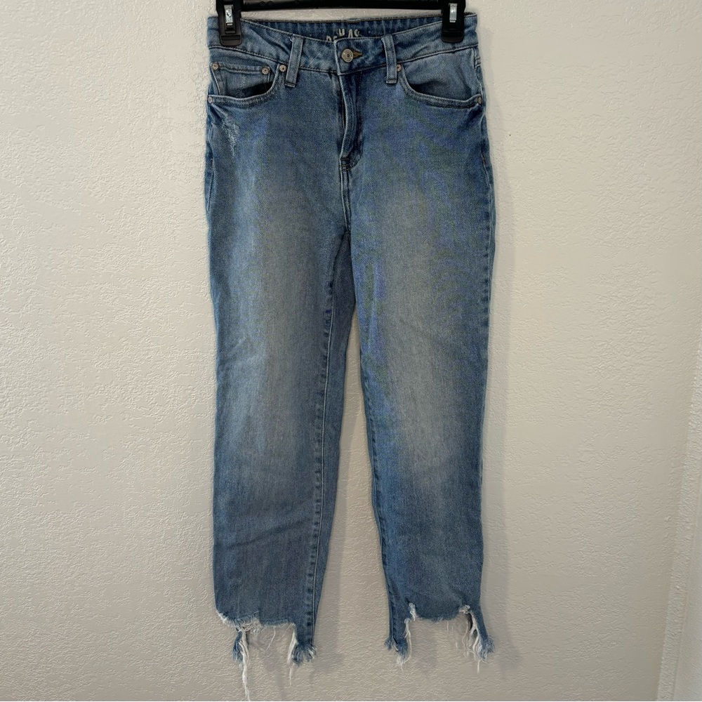 Rewash Blue Distressed Denim Frayed Edge Skinny Jeans Size‎ 3 / 26